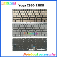 New Original Laptop US/UK Backlight Keyboard For Lenovo Yoga 930-13 C930-13ikb yoga7pro-13IKB Gray/Gold