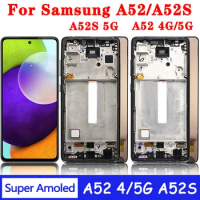 New For Samsung A52 LCD A52 4G Display A525F For Samsung A52 5G Display SM-A526B LCD A52S 5G A528B Screen