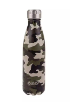 Oasis Oasis Stainless Steel Insulated Water Bottle 500ML - Camo Green