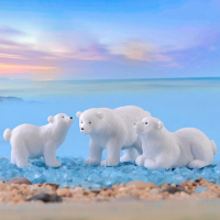 【沐森 Green Life】北極熊8入組 盆栽裝飾 小食玩 公仔 紓壓(一套8隻不同造型)