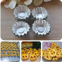 cetakan kue nastar bunga / cetakan kue nastar bulat 1 pak isi 200pcs