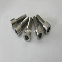 Hexagon socket head cap screws Titan Gr2 M6*16 DIN 912 Hex Head titanium Bolt ,free shipping