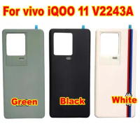 High Quality NEW Back Battery Cover For vivo iQOO 11 V2243A Housing Door Rear Case Mobile Lid with Adhesive Tape Shell