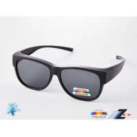【Z-POLS】兒童專用高規TR90輕量彈性框體 包覆式大框設計強化Polarized寶麗來抗UV400偏光太陽眼鏡(消光黑)