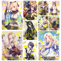 Cartoon SSR Goddess Story Okita Souji Bronzing Anime characters collection Game cards Children's toys Christmas Birthday gifts