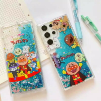 面包超人適用三星s24ultra手機殼s23+透明s21fe流沙note9防摔a06軟套a12/a15卡通a24ins風a31少女a42/a52/a91