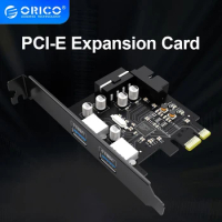 ORICO Expansion Card USB 3.0 PCI-E 2 Port PCI Express Expansion Card 15 Pin SATA To Big 4 Pin Interface 5Gbps for PC Accessories