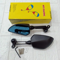 Spion Ducati Universal Semua Motor / Spion Jumbo Tomok Ducati Hitam - Kaca Kebiruan