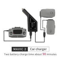 For DJI Mavic 2 Pro/Zoom Accessories New Car Charger Battery Charging Hub