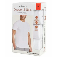 [COSCO代購4] W139399 Copper  Oak 男圓領短袖上衣三件組 白