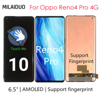 LCD TFT, Asal, Untuk Oppo Reno 4 Pro 4G CPH2109, Pemasangan Digitizer Skrin Sentuh, Paparan LCD lcd