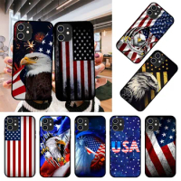 Phone Case For Apple IPhone 14 13 12 11 Mini Pro MAX SE X XS XR 8 7 6S Plus Cover for iphone 14 American Flag Independence day