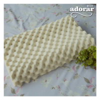 【Adorar愛朵兒】買一送一 泰國乳膠枕-人體工學型錐型按摩(12cm)