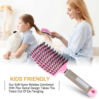 Sisir Blow Styling Blow Rambut Set Sisir Salon Hairdressing Comb Brush