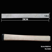 The Same Rayskin For Japanese Sword Tsuka-Wood Handle Wrapped With Real Stingray Skin For Samurai Sword Katana-Black/White