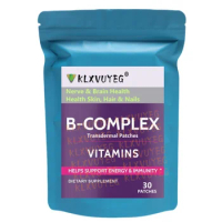 Vitamin B Complex Patch - 100% RDA for B Complex Vitamins with B1, B2, B3, B5, B6, B9 & Vitamin B12