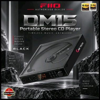 Fiio DM15 / DM 15 (AKM) Portable Stereo CD Player with Dual AK44935 DACs / CD Player Original BLACK
