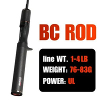 SKY - Black Arrow Joran Pancing Fishing rod 4,92 kaki 76g Berat Umpan 0,8-10g UL Serat Karbon FUJI O