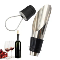 Wine Stopper Pourer Keep Fresh Seal Bottle Stopper Reusable Durable Beverage Preserver Liquor Spirit Pourer Flow Wine bar Tools