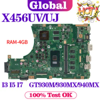 X456UVK X456UQ X456UJ A456U X456UB F456U X456UV X456 X456UA Laptop Motherboard X456UQK Mainboard I3 I5 I7 DDR3/DDR4 UMA/PM