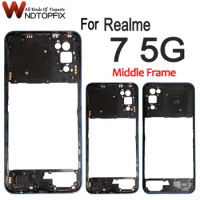 6.5" Middle Frame For Oppo Realme 7 5G MiddleFrame Replacement Parts RMX2111 For Realme 7 5G Middle Frame
