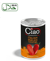 《AJ歐美食鋪》義大利 Ciao 碎粒番茄 400克 切丁蕃茄 去皮番茄 蕃茄罐頭 小包裝 易開罐 好方便