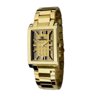 ROSDENTON 勞斯丹頓 公司貨 風雲簍空真鑽方形腕錶-金-男錶(1108M-G)35mm