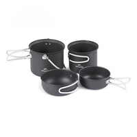 Nesting cooking set 4 pcs naturehike NH18T018-G alat masak camping