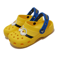 Crocs 洞洞鞋 FL I AM Minions Clog K 小小兵 黃 藍 童鞋 小朋友 布希鞋 207461730