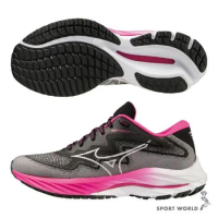 Mizuno 女鞋 慢跑鞋 WAVE RIDER 27 SSW 乳癌防治協會紀念款 黑粉 J1GD235421
