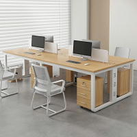 辦公桌職員工位現代簡約屏風卡座辦公室雙人4四人6人辦公桌椅組合