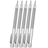 Scriber Karbida Tungsten, 5 Pek, dengan Magnet, Pen Ukiran Etching Aluminium Sejagat, Sesuai untuk K