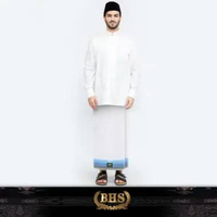 Sarung BHS Cosmo Gold Motif K26 PRC Putih Biru 02