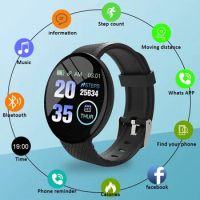 Smart Watch D18 Men Blood Pressure Waterproof Smartwatch Women Heart Rate Monitor Fitness Tracker Sport Watchs For Android IOS