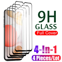 Full Cover Glass 4 Pcs Protector For Samsung Galaxy A42 5G A40 A41 Screen Protective On S20 FE 4G 5G A4 a 4 2 42 Tempered Film