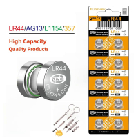 High Capacity LR44 Batteries L1154F AG13 357 303 SR44 A76 Premium Alkaline Battery 1.5V Button Coin