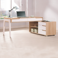 Boden-德雷莎4.1尺多功能L型伸縮書桌/工作桌/辦公桌