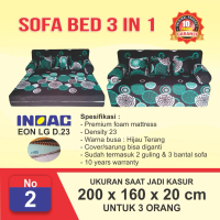 SOFA BED BUSA INOAC 200X160X20 cm, MURAH, ASLI DAN BERGARANSI
