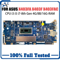 X403FA Mainboard For ASUS VivoBook X403F X403FAC I403F L403FA A403F F403F L403FAC Laptop Motherboard