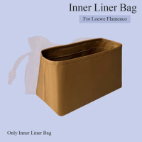 Nylon Purse Organizer Insert for Loewe Flamenco Handbag Inner Liner Bag Cosmetics Storage Zipper Bag Organizer