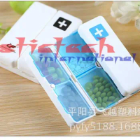 by dhl 100 pcs Mini Cute Medicine Weekly Storage Pill 7 Day Tablet Sorter Box Container Case Organizer Health Care Pill Box