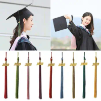 1Pc Mixed Color 2023 Academic Graduation Cap Tassel with Gold 2023 Year Charm Pendant Uniforms DIY Crafts Student Souvenir Gifts