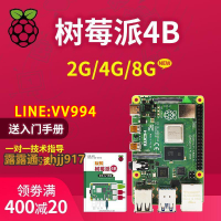 Raspberry Pi 樹莓派4B  4代linux電腦AI開發板python編程套件8GB