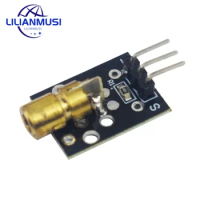 10pcs KY-008 3pin 650nm Red Laser Transmitter Dot Diode Copper Head Module for arduino DIY Kit