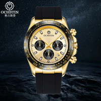 OCHSTIN Mens Fashion Sports Chronometer Watches Men Waterproof Quartz Watch Luxury Silicone Diver Watch renoj hombre