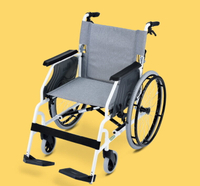 【光星輪椅】LUGALite 輪椅手推型中大輪 符合輪椅B款 贈成人圍兜 加餐桌板