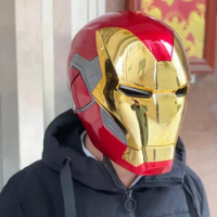 1/1 Cosplay Marvel super hero Iron man MK85 mark 85 LED light Fully automatic Helmet Mask Figure Collectible Model adult Gift