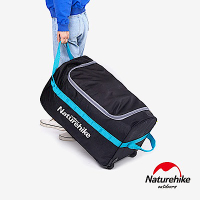 Naturehike 大容量可折疊附滾輪行李袋 收納包 110L-急-酷黑
