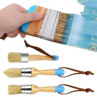 Chalk And Wax Paint Brush Multipurposes Set Crayon High Quality Brush With Safe Small Chalk For Practical Waxing Painting