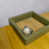 CINCIN RODIUM BULGARI MUTIARA AIR LAUT ASLI BERSERTIFIKAT
